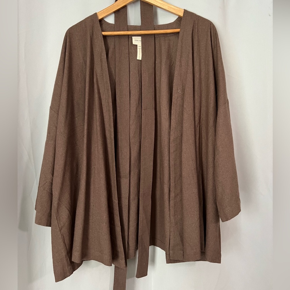 Laude the Label midi wide arm cover up with tie